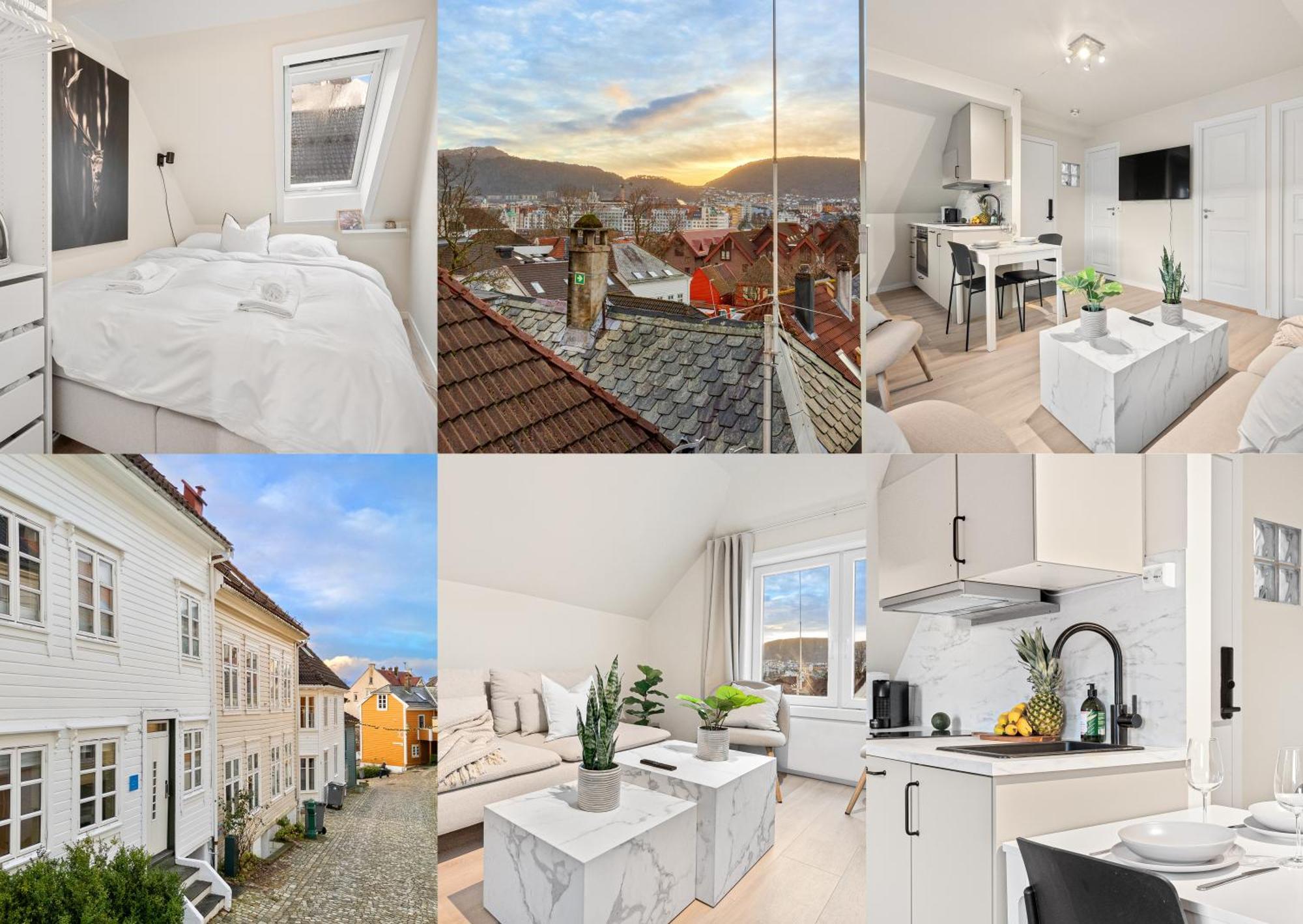 Апартаменты View To Bryggen - Renovated Dec 24 - Historic Cobblestone Street Берген Экстерьер фото